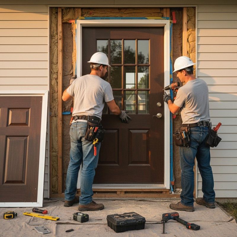 Local Front Door Replacement pros at work
